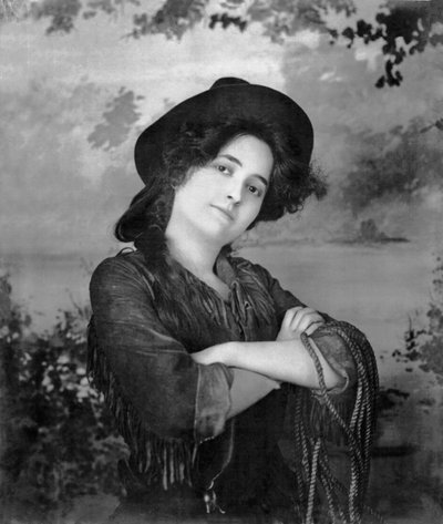 Portrait of a Cowgirl, United States by Unbekannt Unbekannt